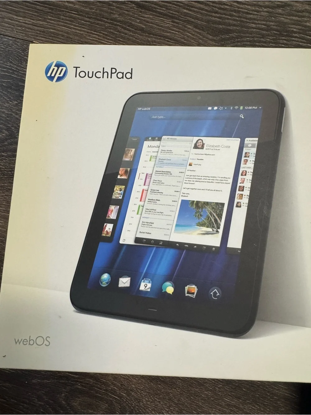 HP Touchpad with Black Tablet Folio Case